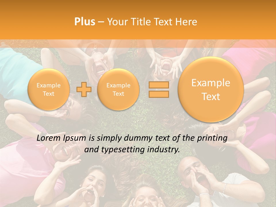 Happy Lawn Friendship PowerPoint Template