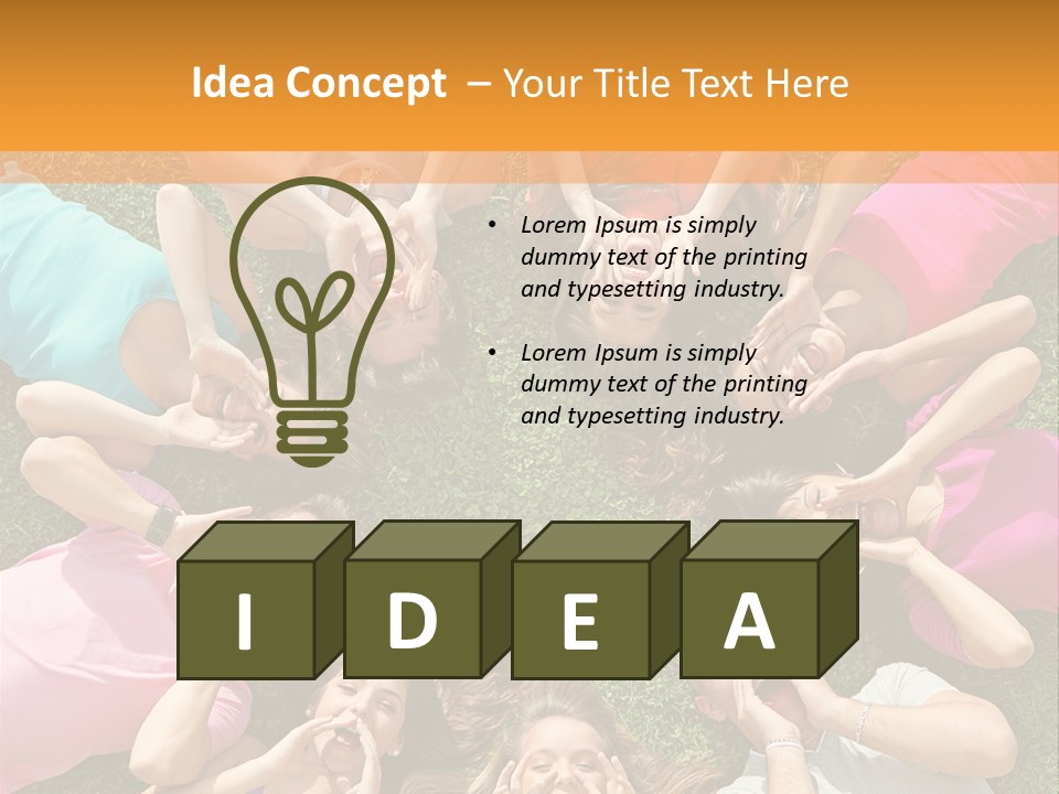 Happy Lawn Friendship PowerPoint Template