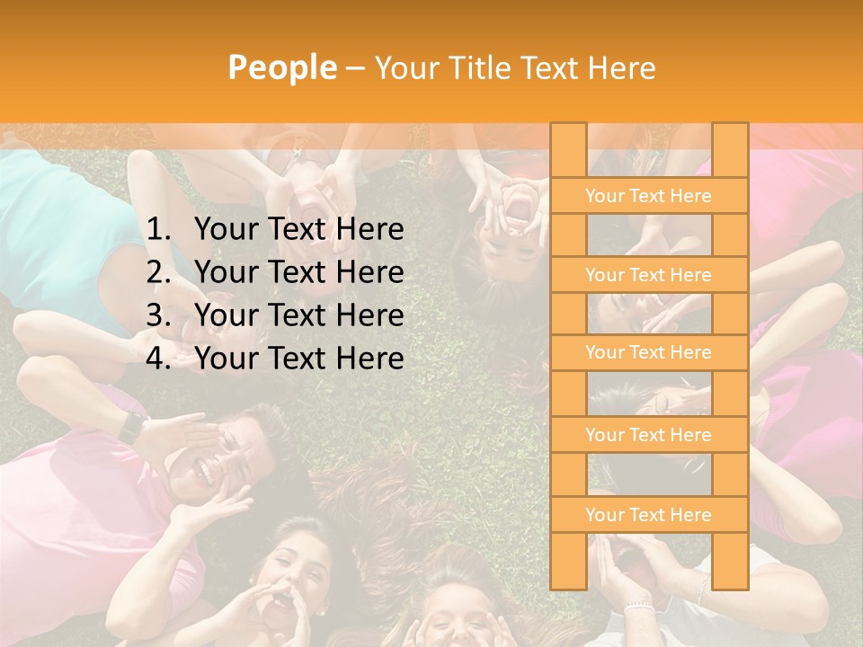 Happy Lawn Friendship PowerPoint Template