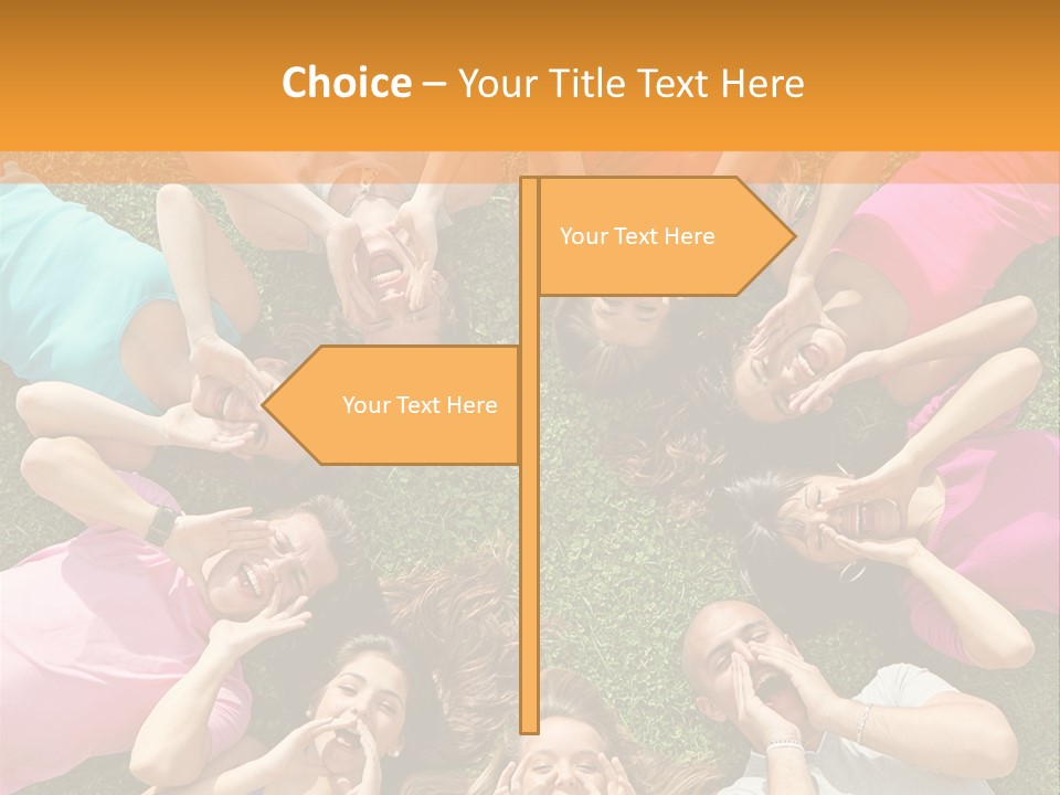 Happy Lawn Friendship PowerPoint Template