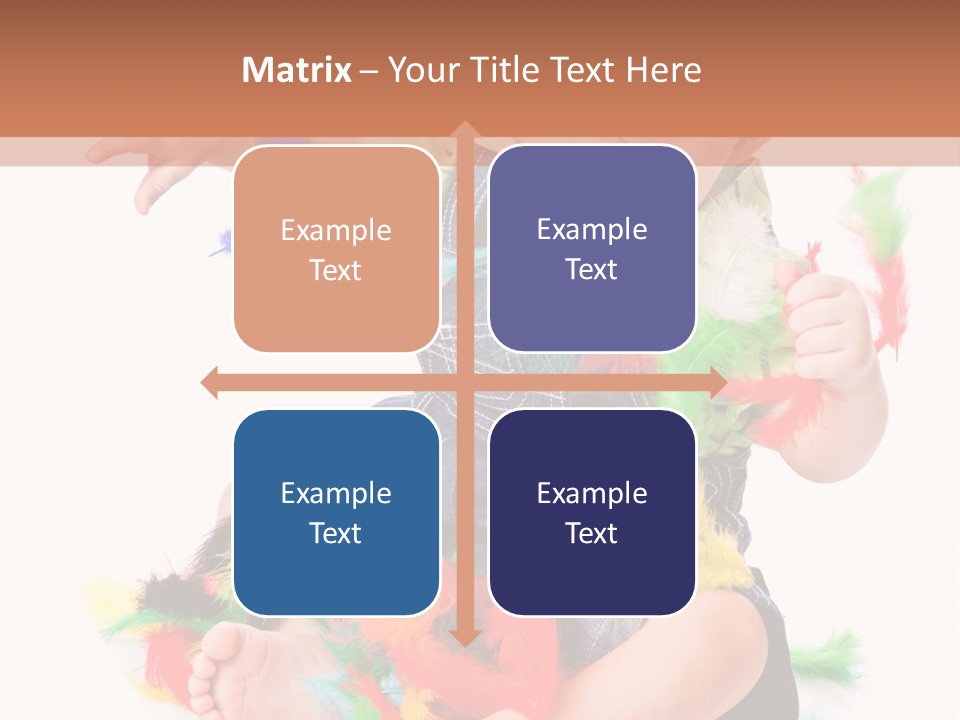 Isolated Child Yellow PowerPoint Template