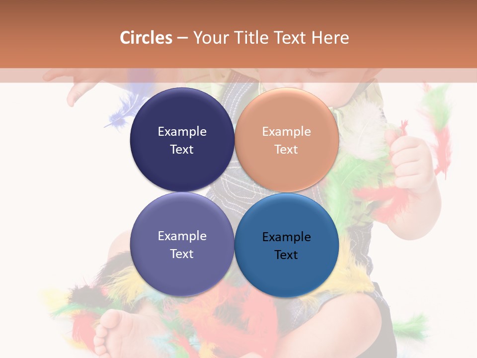 Isolated Child Yellow PowerPoint Template