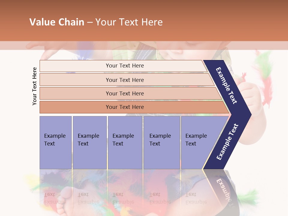 Isolated Child Yellow PowerPoint Template