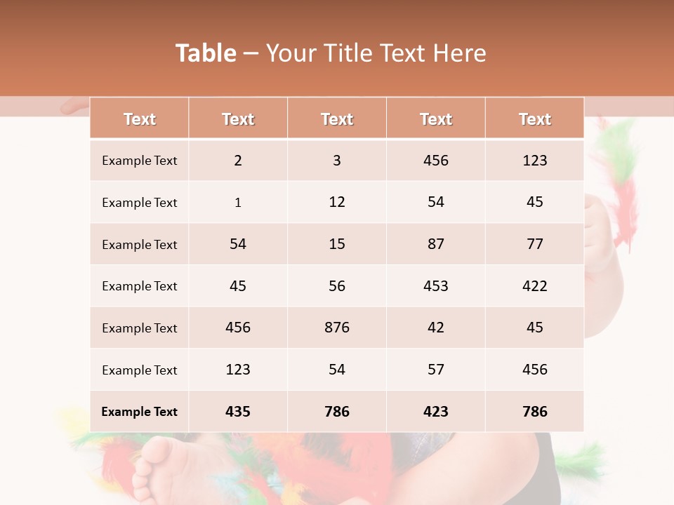 Isolated Child Yellow PowerPoint Template
