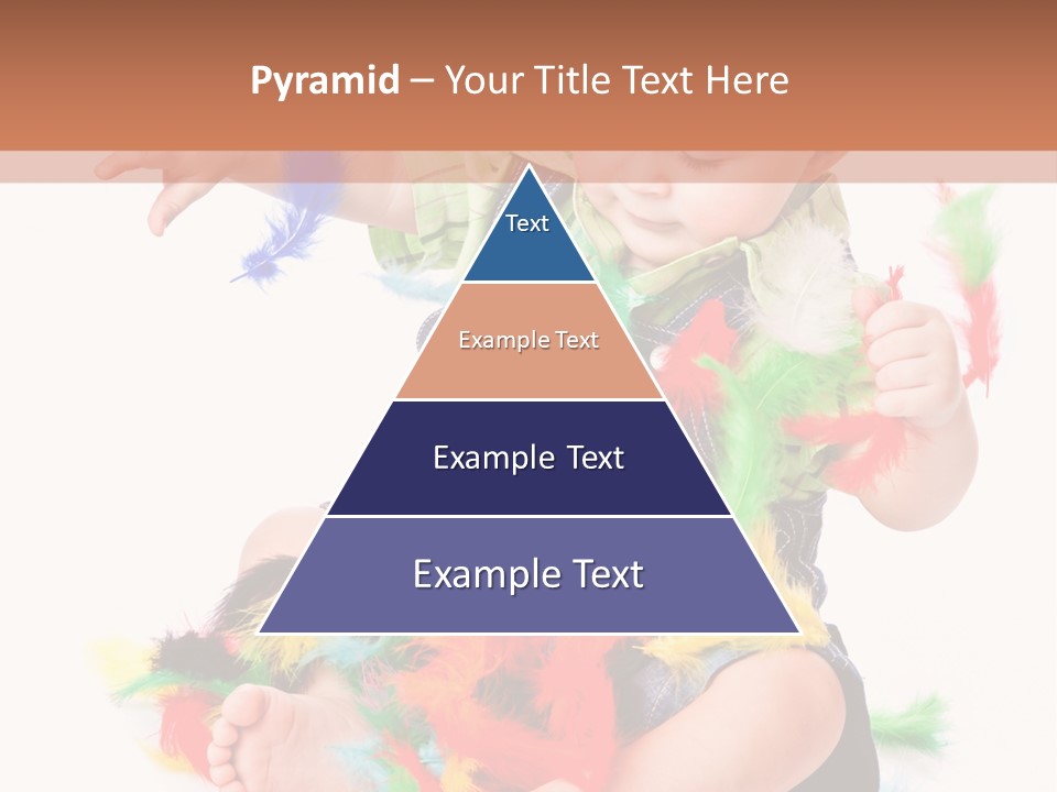 Isolated Child Yellow PowerPoint Template