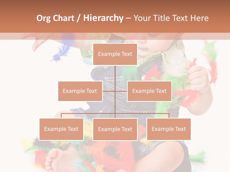 Isolated Child Yellow PowerPoint Template