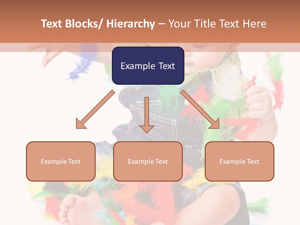 Isolated Child Yellow PowerPoint Template