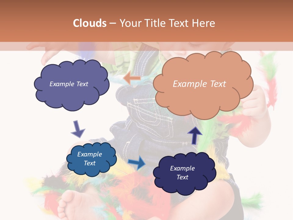 Isolated Child Yellow PowerPoint Template