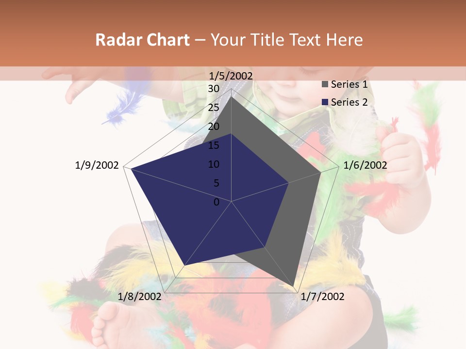 Isolated Child Yellow PowerPoint Template