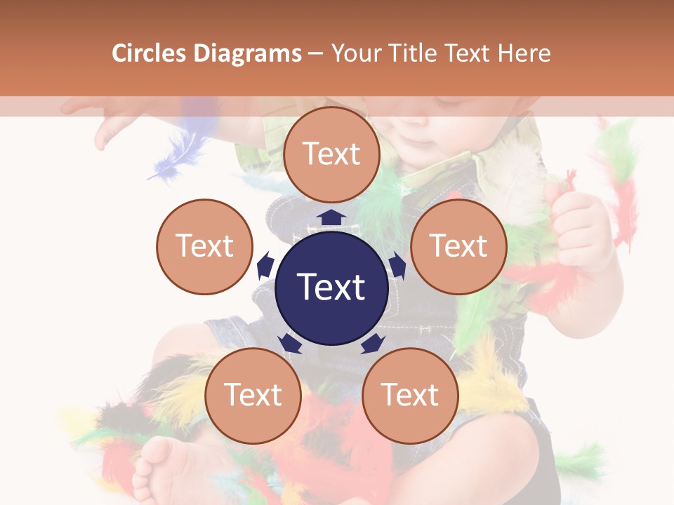 Isolated Child Yellow PowerPoint Template