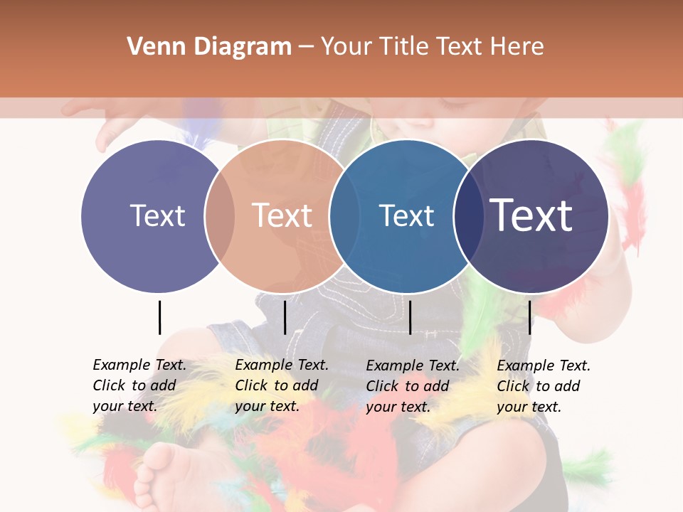 Isolated Child Yellow PowerPoint Template
