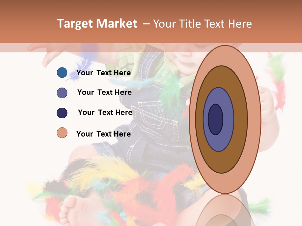 Isolated Child Yellow PowerPoint Template