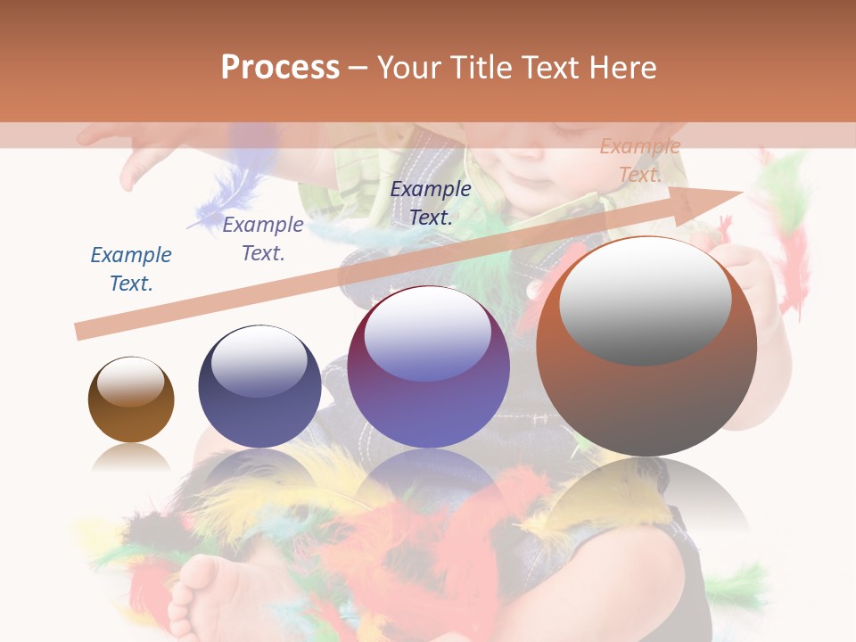 Isolated Child Yellow PowerPoint Template