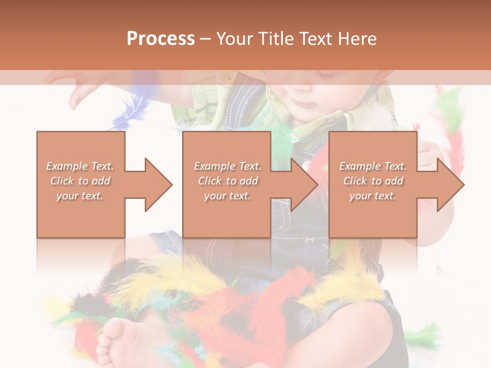 Isolated Child Yellow PowerPoint Template