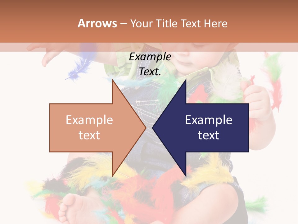 Isolated Child Yellow PowerPoint Template