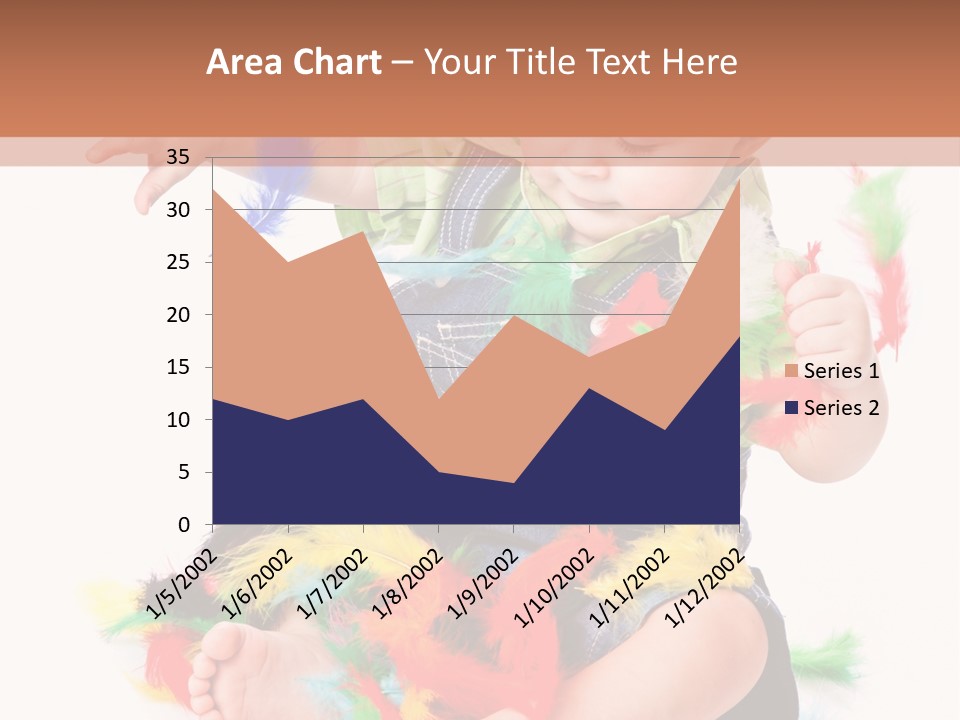 Isolated Child Yellow PowerPoint Template