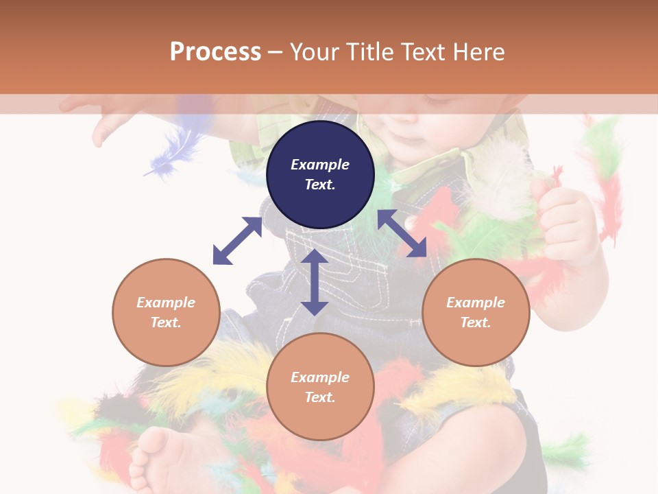 Isolated Child Yellow PowerPoint Template