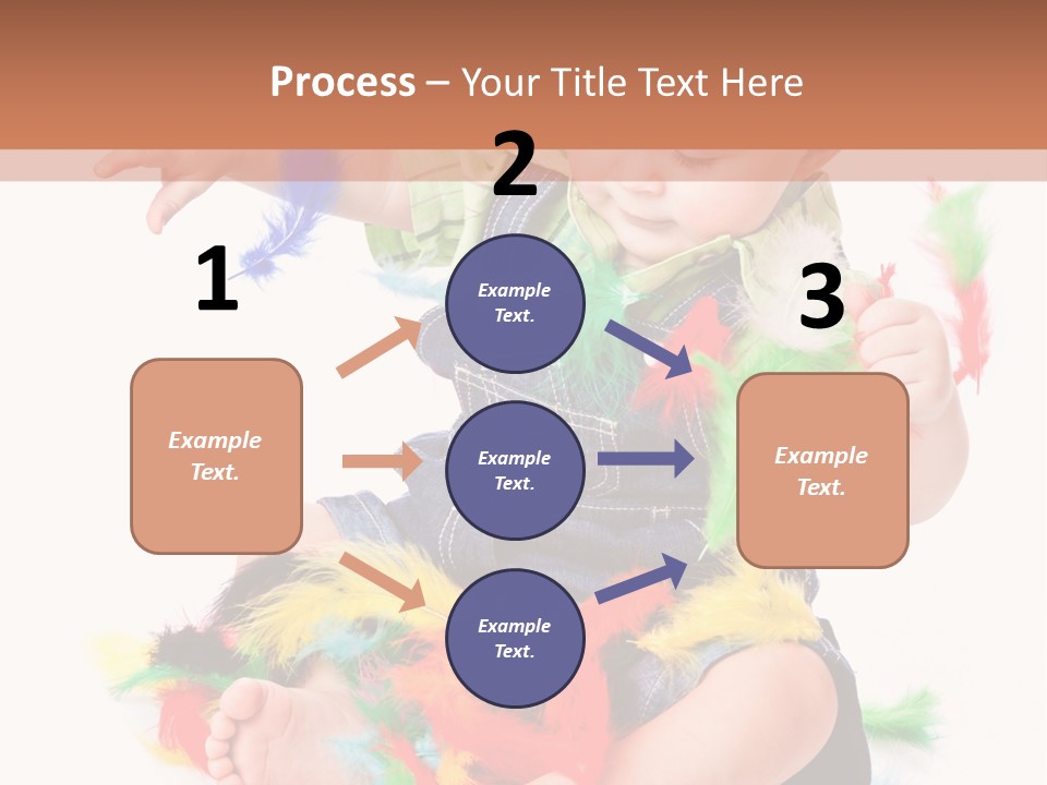 Isolated Child Yellow PowerPoint Template