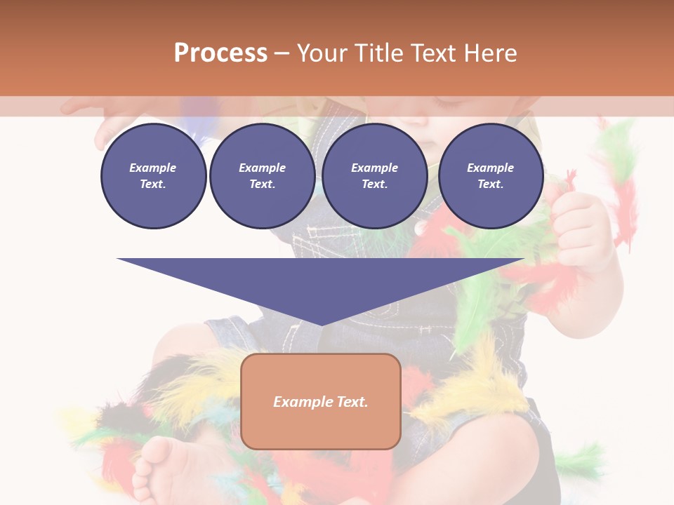 Isolated Child Yellow PowerPoint Template