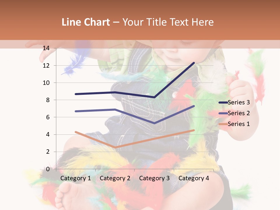 Isolated Child Yellow PowerPoint Template