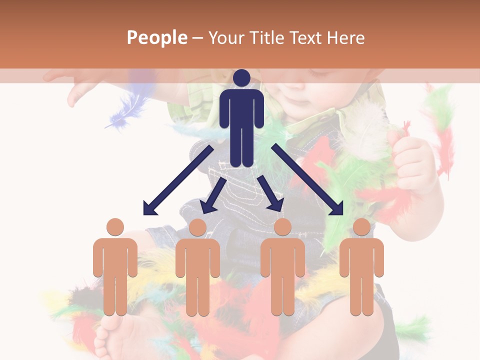 Isolated Child Yellow PowerPoint Template