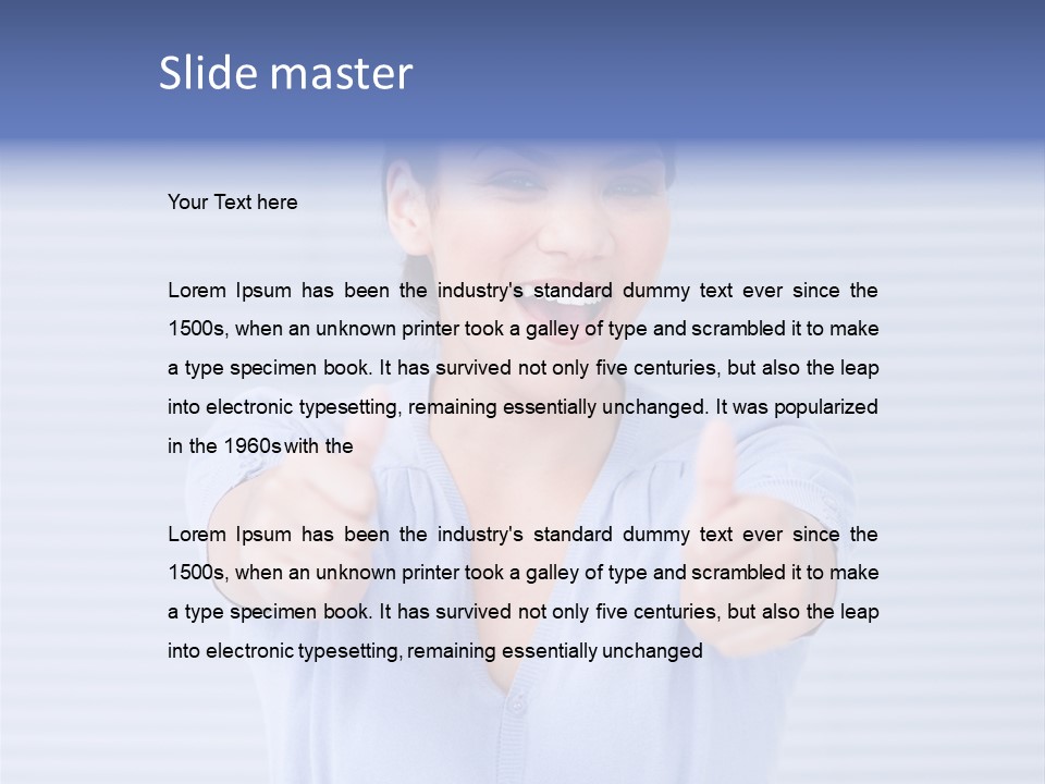 Triumph Confident Successful PowerPoint Template