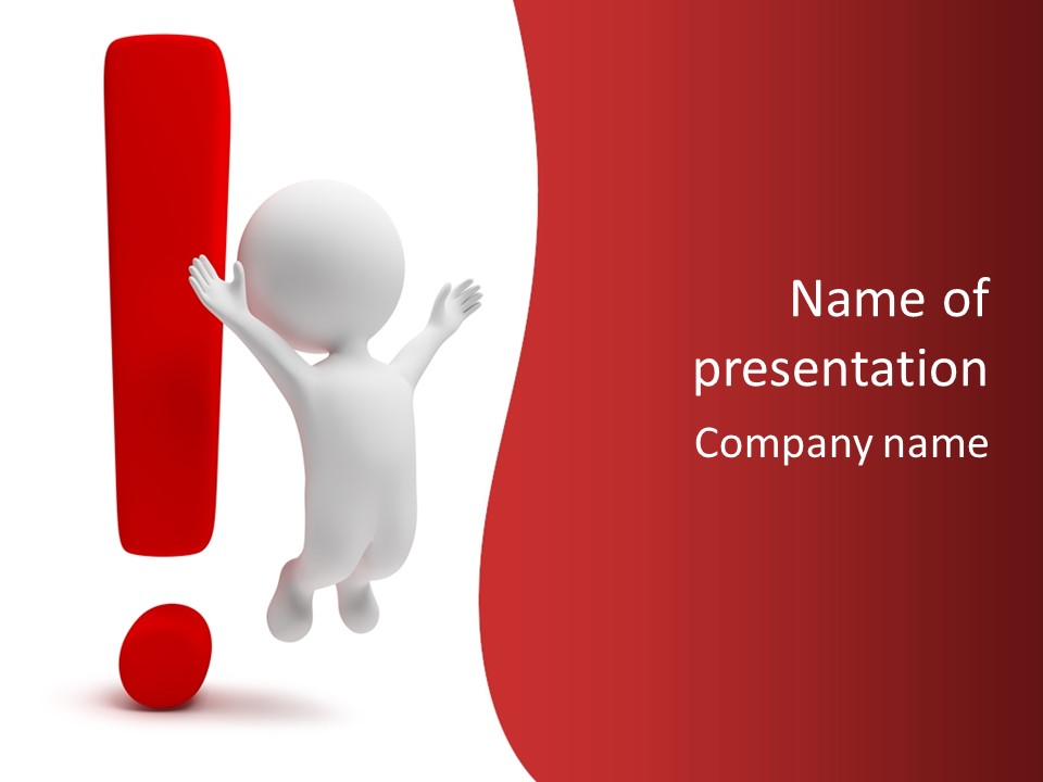 Wonder Abstract Red PowerPoint Template