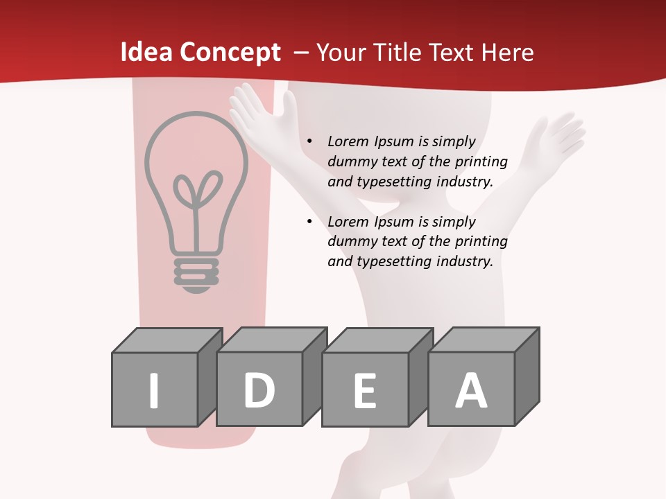 Wonder Abstract Red PowerPoint Template