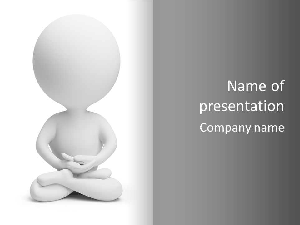 Meditation Balance Body PowerPoint Template