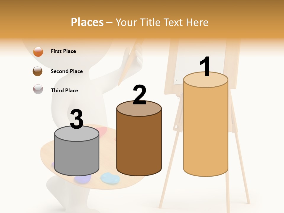 A Person Holding A Paintbrush And A Paint Palette PowerPoint Template