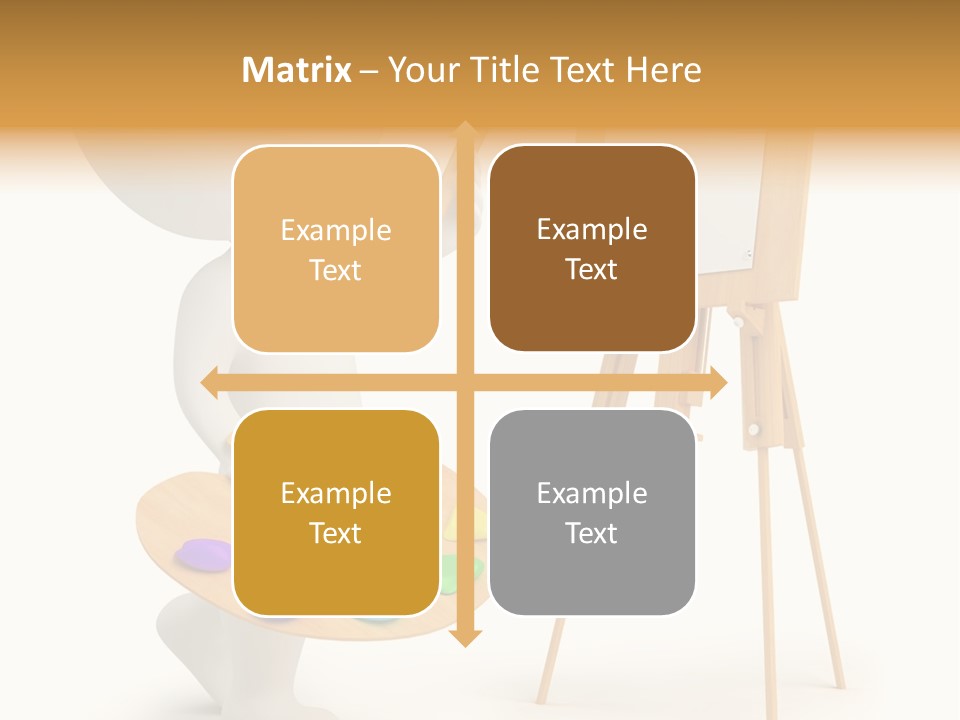A Person Holding A Paintbrush And A Paint Palette PowerPoint Template