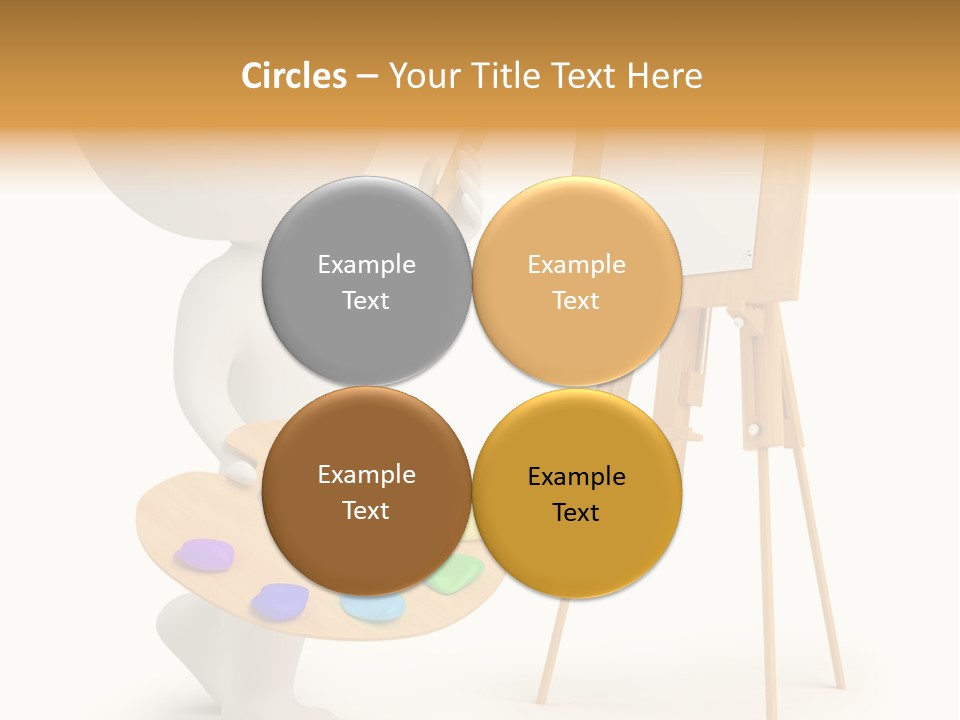 A Person Holding A Paintbrush And A Paint Palette PowerPoint Template