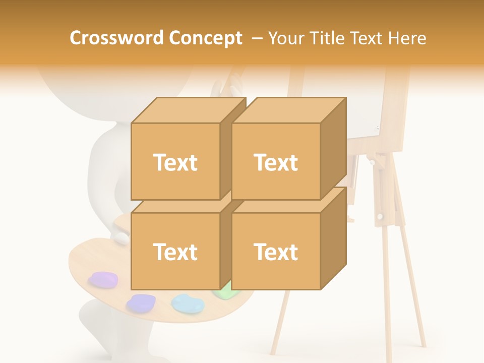 A Person Holding A Paintbrush And A Paint Palette PowerPoint Template