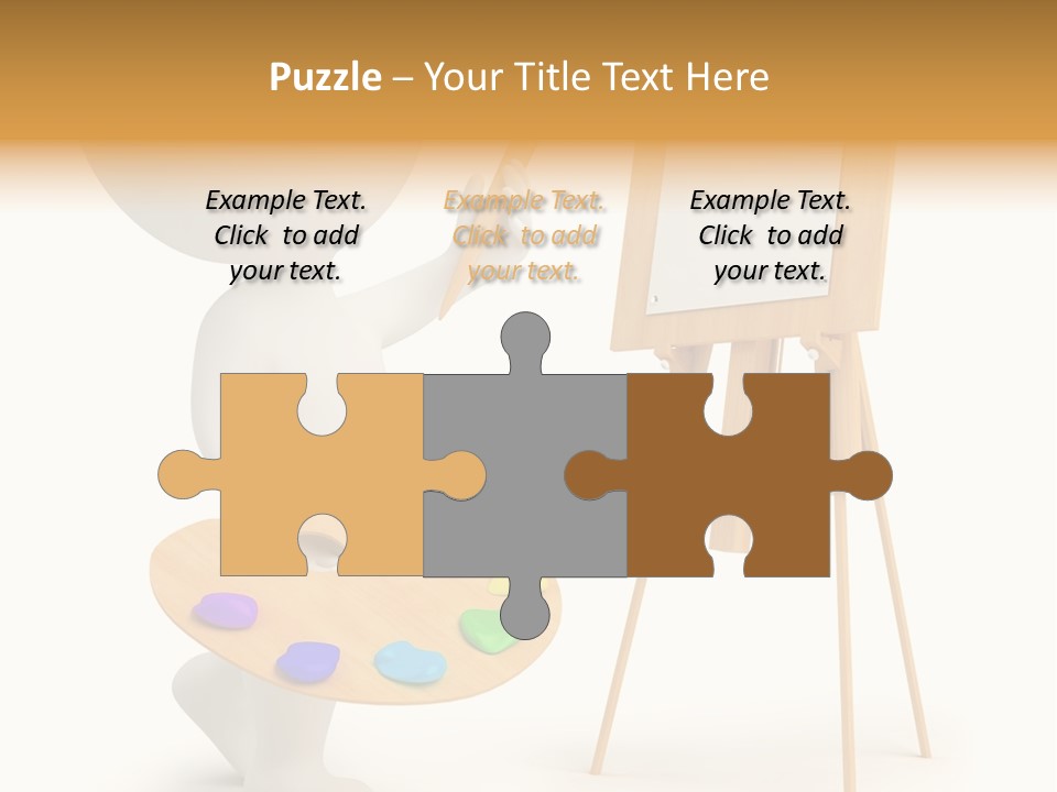 A Person Holding A Paintbrush And A Paint Palette PowerPoint Template