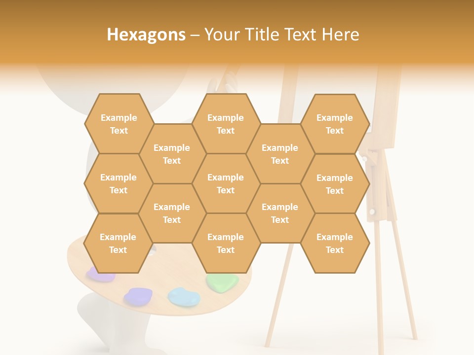 A Person Holding A Paintbrush And A Paint Palette PowerPoint Template