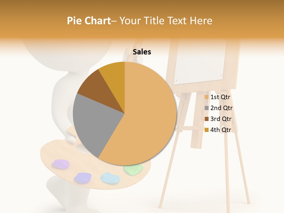 A Person Holding A Paintbrush And A Paint Palette PowerPoint Template