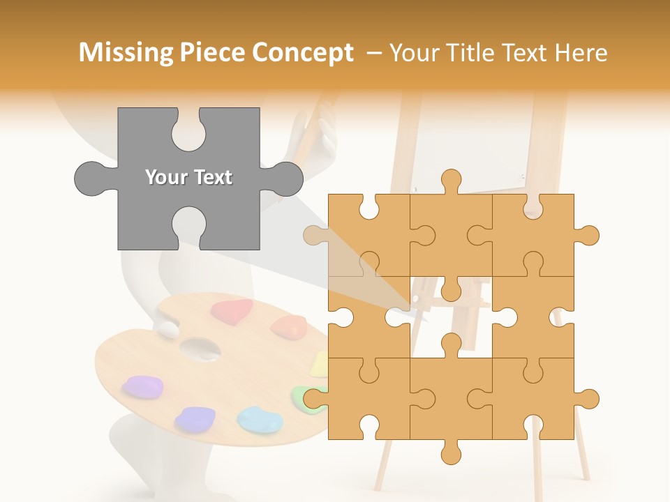 A Person Holding A Paintbrush And A Paint Palette PowerPoint Template