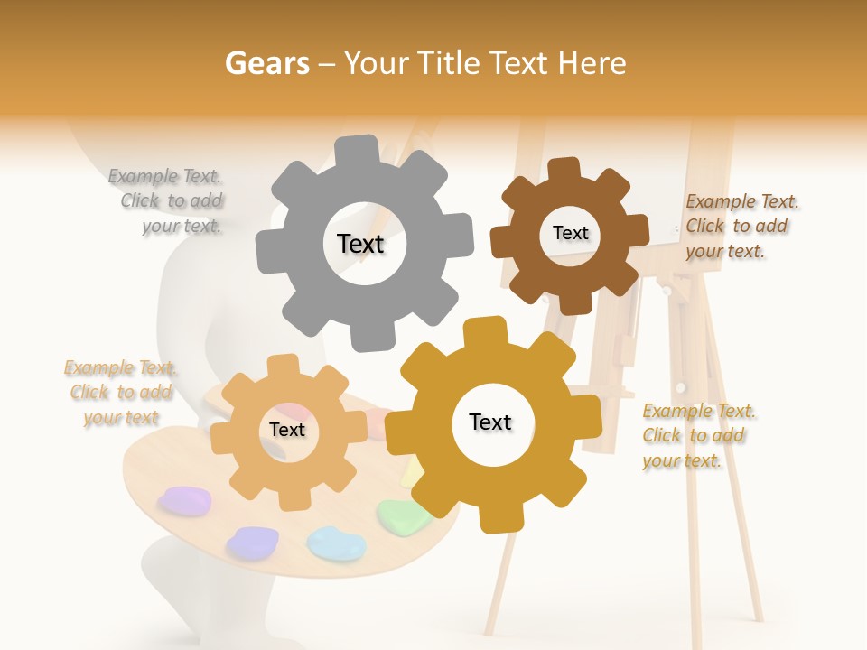 A Person Holding A Paintbrush And A Paint Palette PowerPoint Template