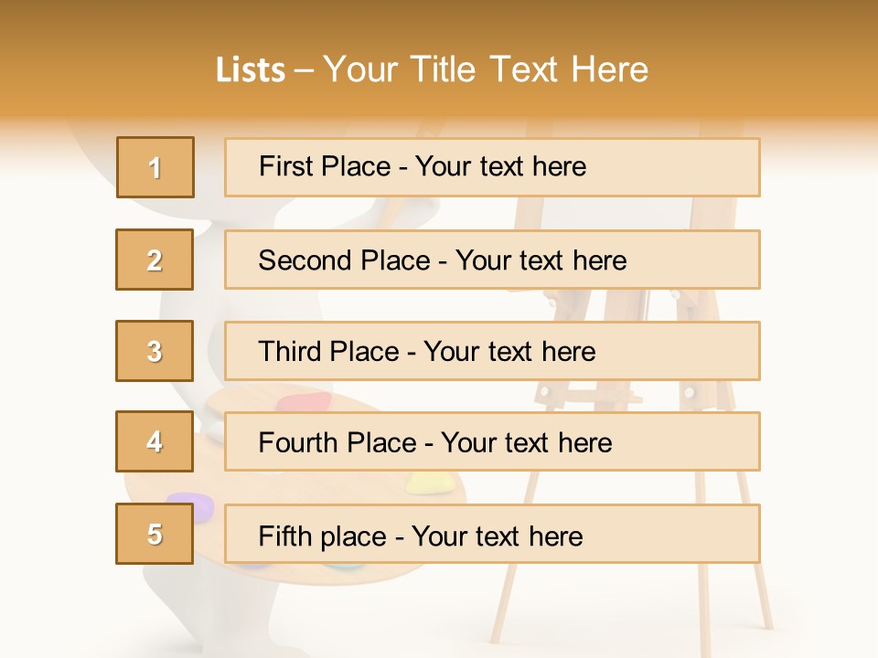 A Person Holding A Paintbrush And A Paint Palette PowerPoint Template