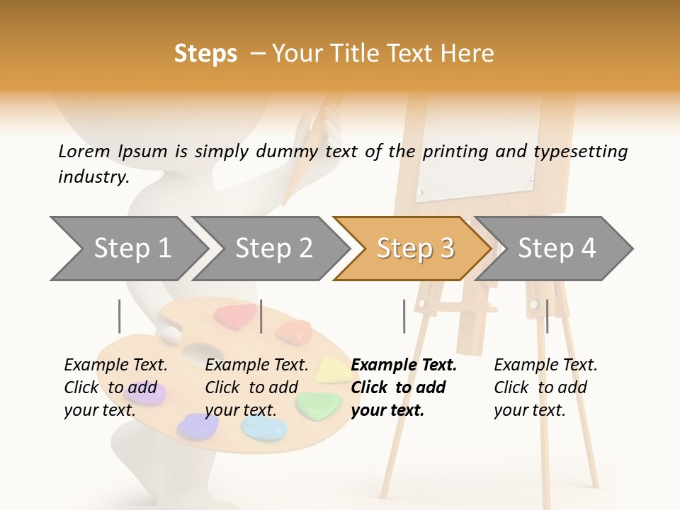 A Person Holding A Paintbrush And A Paint Palette PowerPoint Template