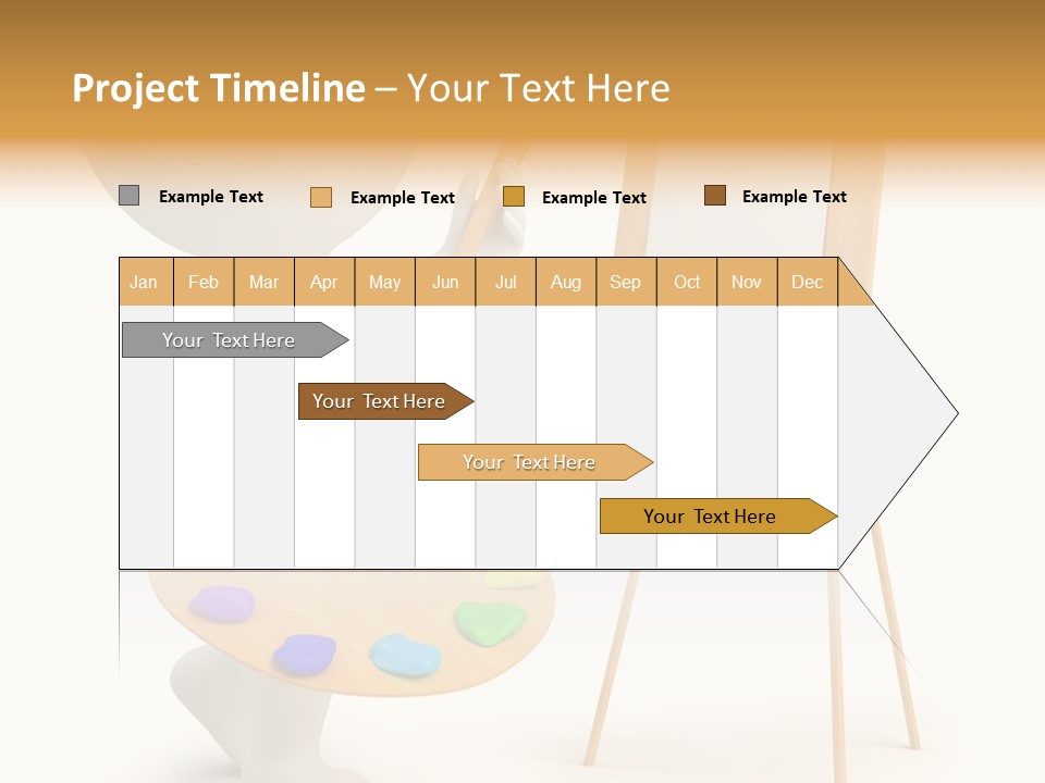 A Person Holding A Paintbrush And A Paint Palette PowerPoint Template