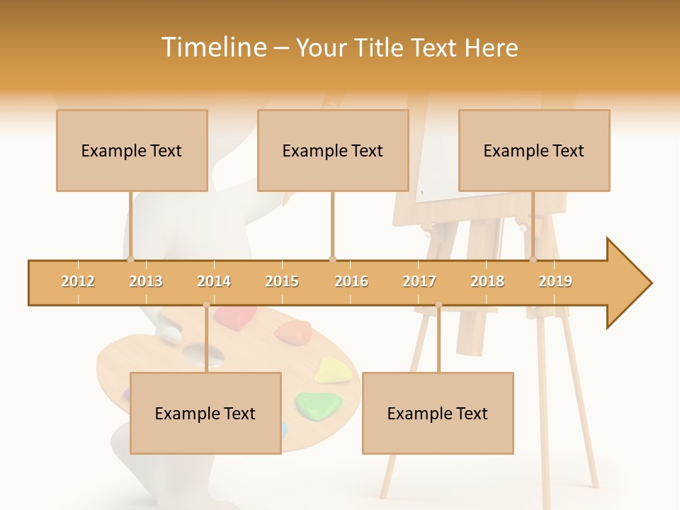 A Person Holding A Paintbrush And A Paint Palette PowerPoint Template