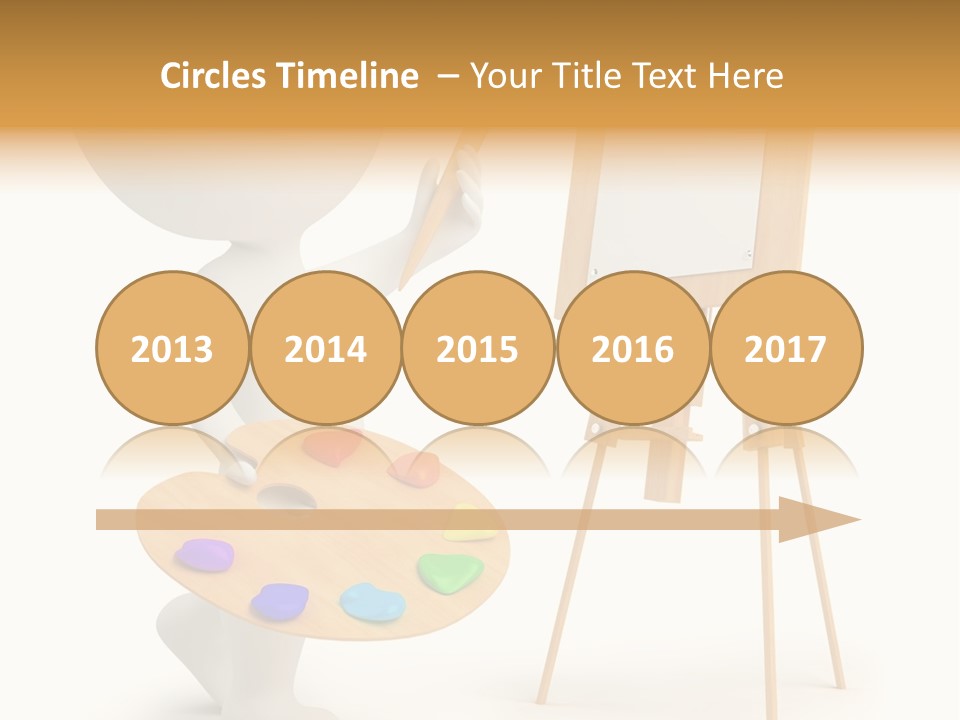 A Person Holding A Paintbrush And A Paint Palette PowerPoint Template