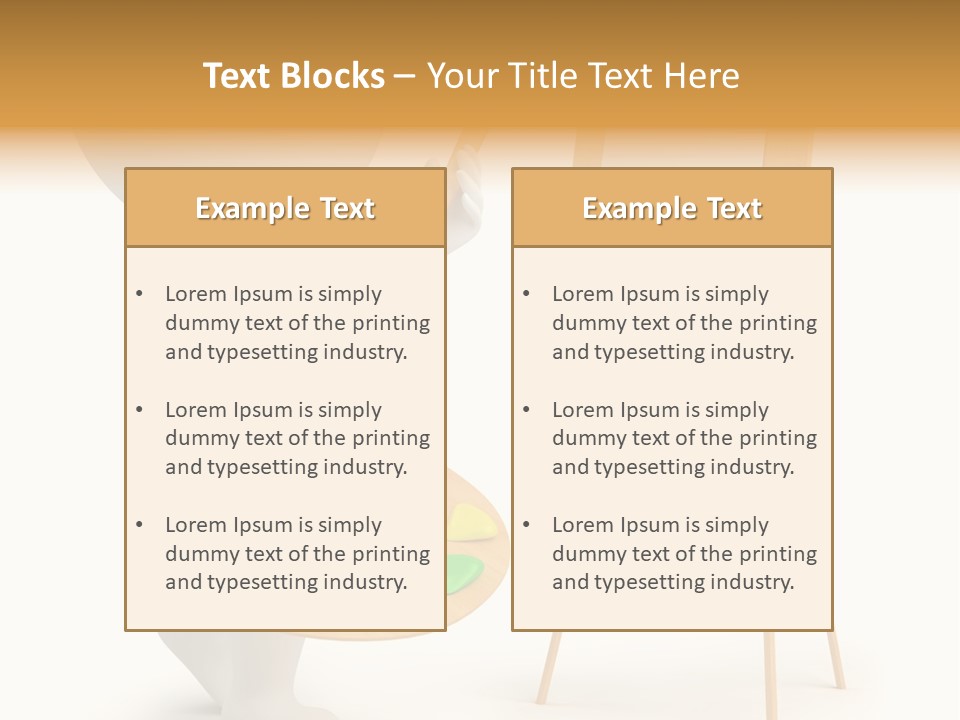 A Person Holding A Paintbrush And A Paint Palette PowerPoint Template