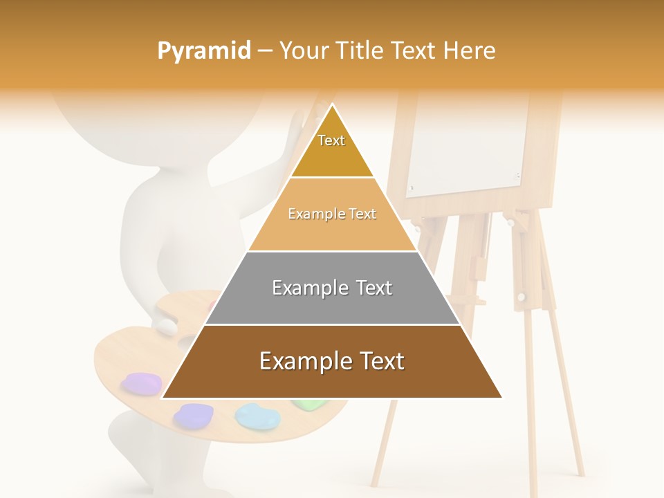 A Person Holding A Paintbrush And A Paint Palette PowerPoint Template
