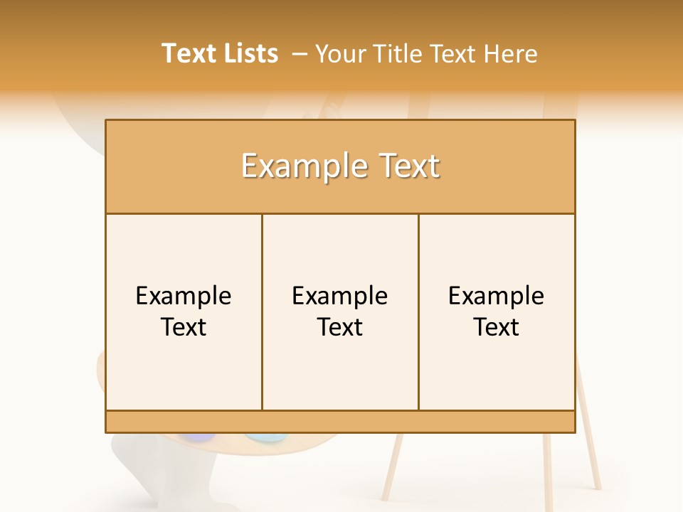 A Person Holding A Paintbrush And A Paint Palette PowerPoint Template