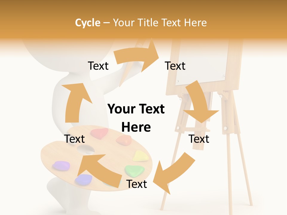 A Person Holding A Paintbrush And A Paint Palette PowerPoint Template
