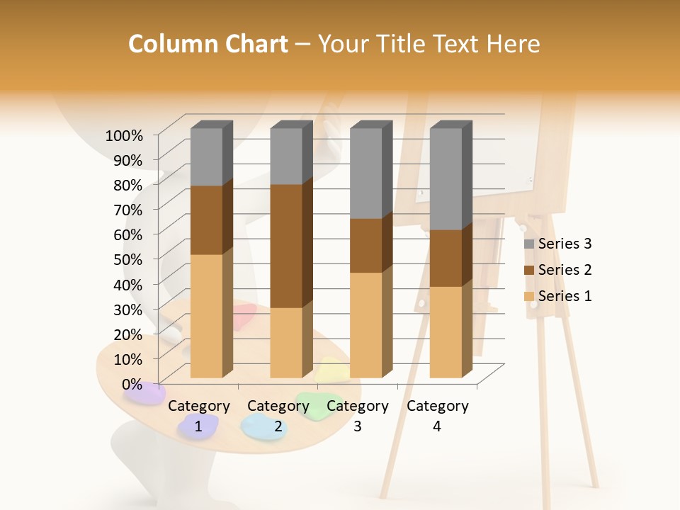 A Person Holding A Paintbrush And A Paint Palette PowerPoint Template