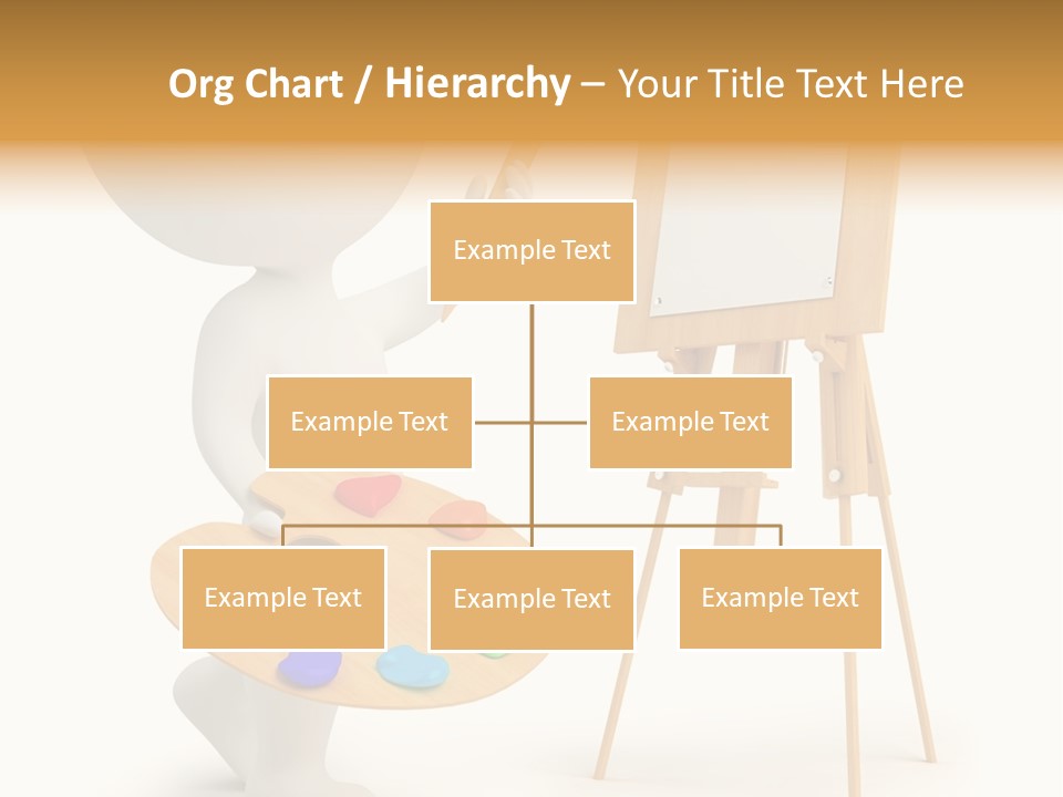A Person Holding A Paintbrush And A Paint Palette PowerPoint Template