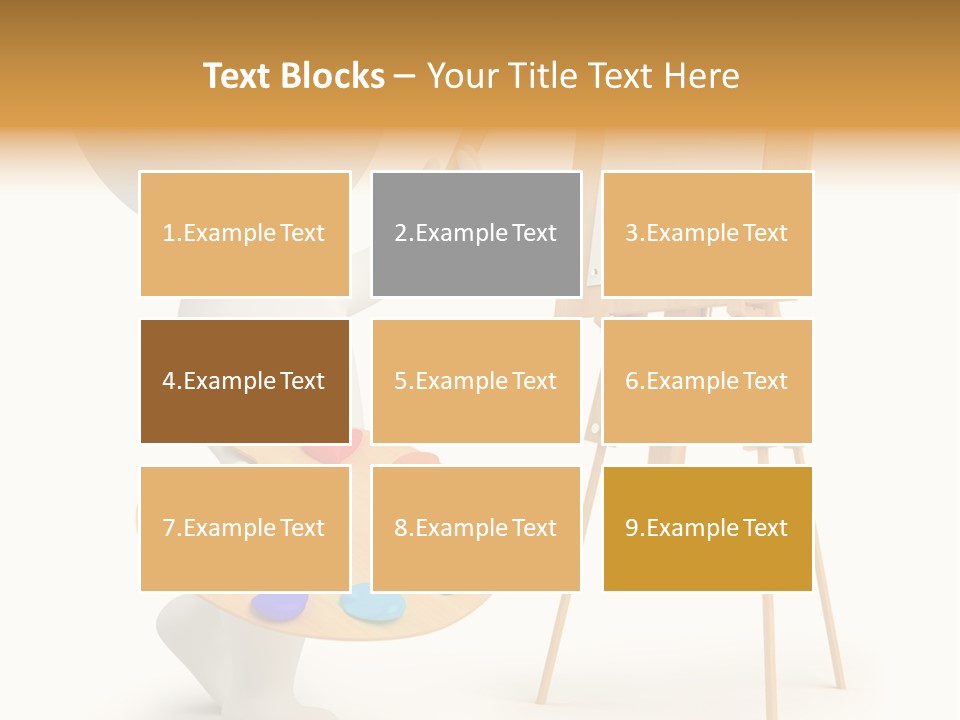 A Person Holding A Paintbrush And A Paint Palette PowerPoint Template